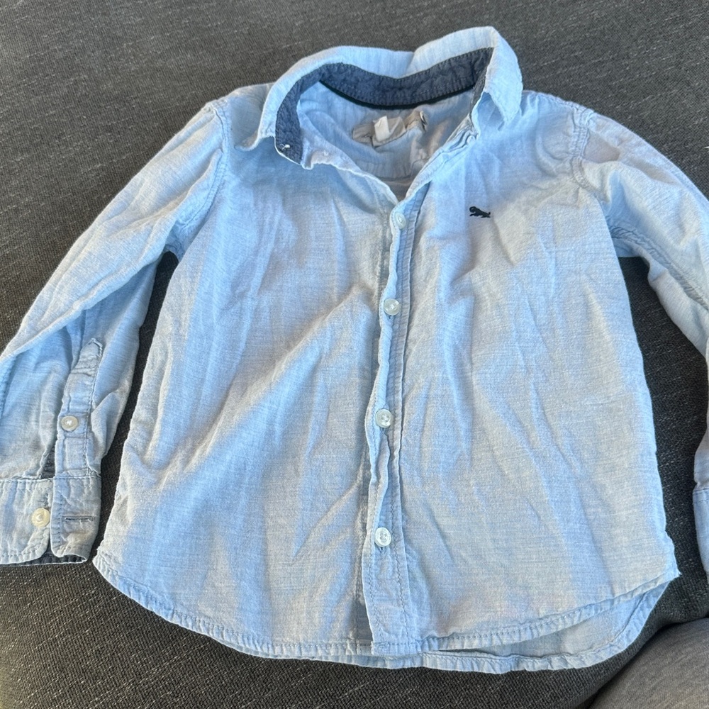 H&M Light Blue Kids Button Down Shirt